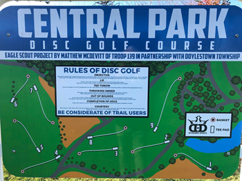 Central Park Disc Golf Doylestown, PA image